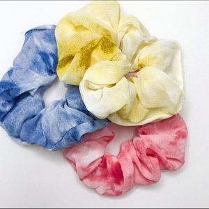 Three New Chiffon Hair Scrunchies